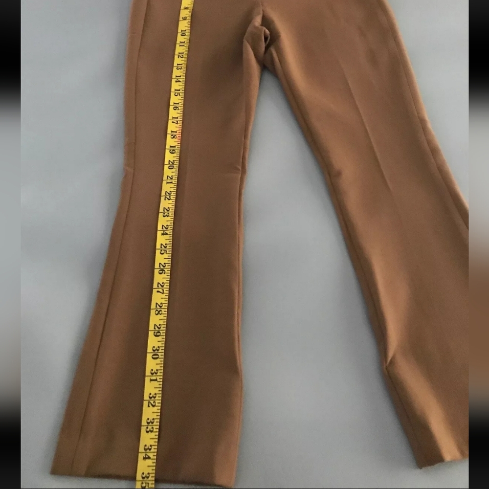 Theory Erstina Pionner Cropped Vicuna Brown Pants Size 0 $295 NWT - Picture 9 of 9